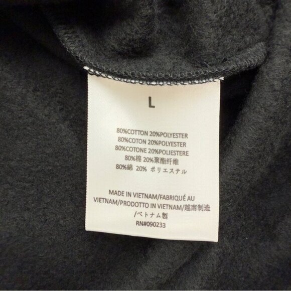 Fear of God Mens Sz Large NWT Essentials Black Oversized Baggy Crewneck Sweater - Picture 4 of 5